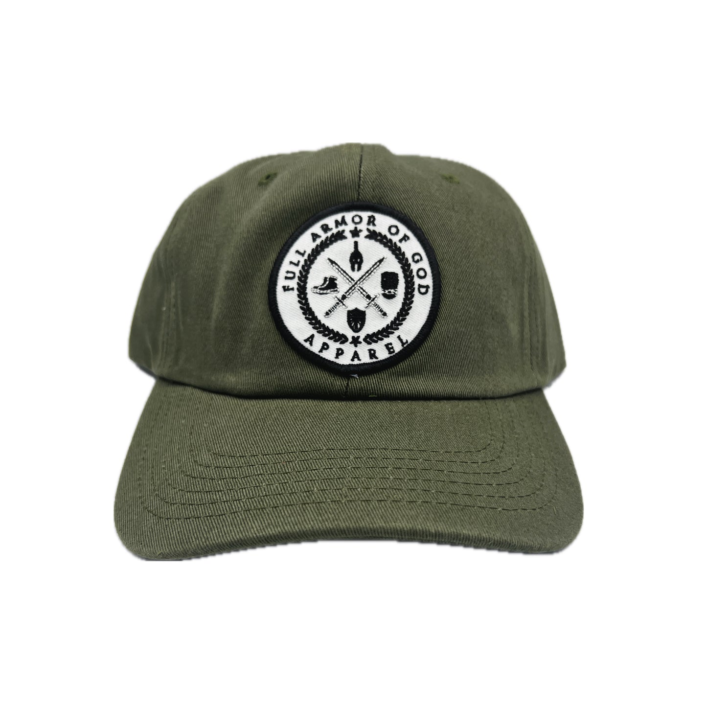 Full Armor of God Dad Hat Patch Logo