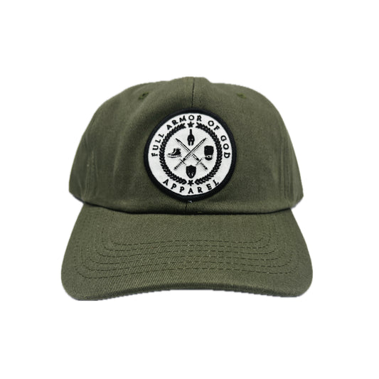 Full Armor of God Dad Hat Patch Logo
